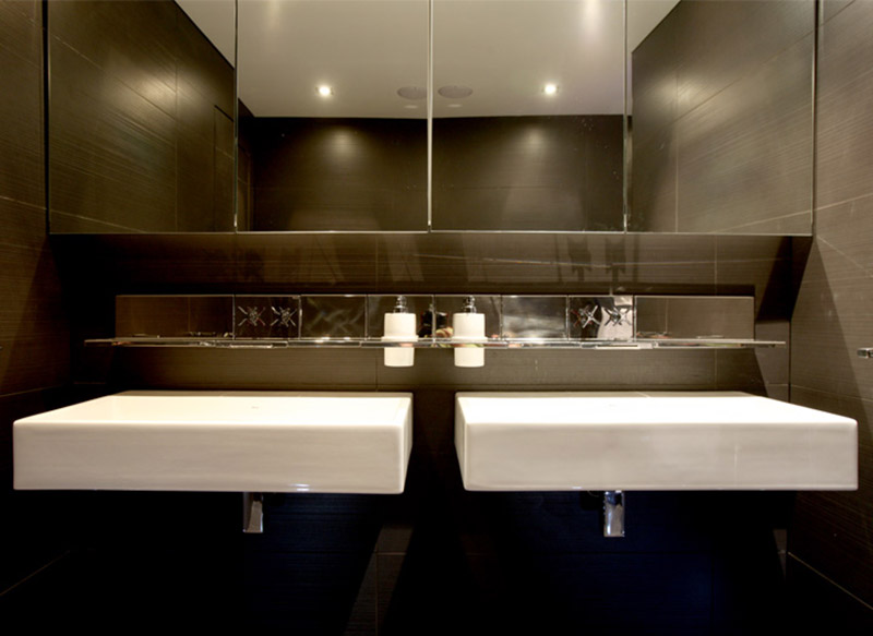 Luxury bathroom with twin sinks