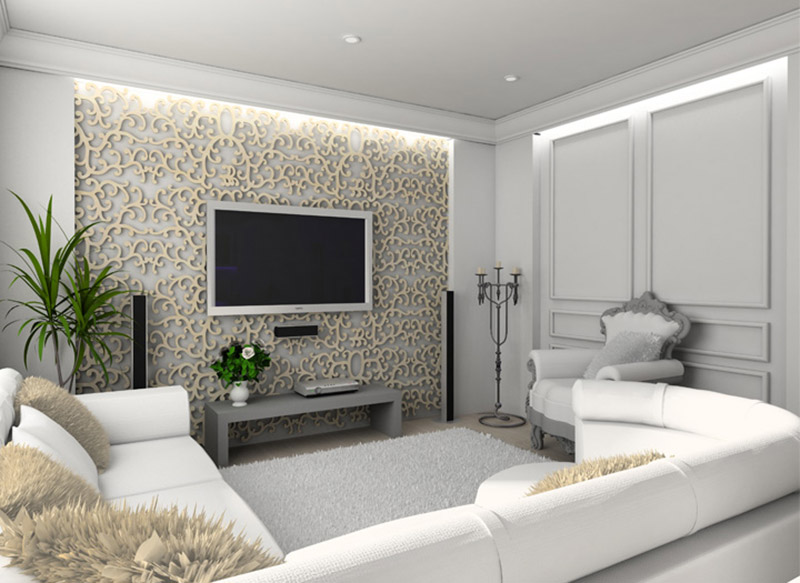 Modern homely living room