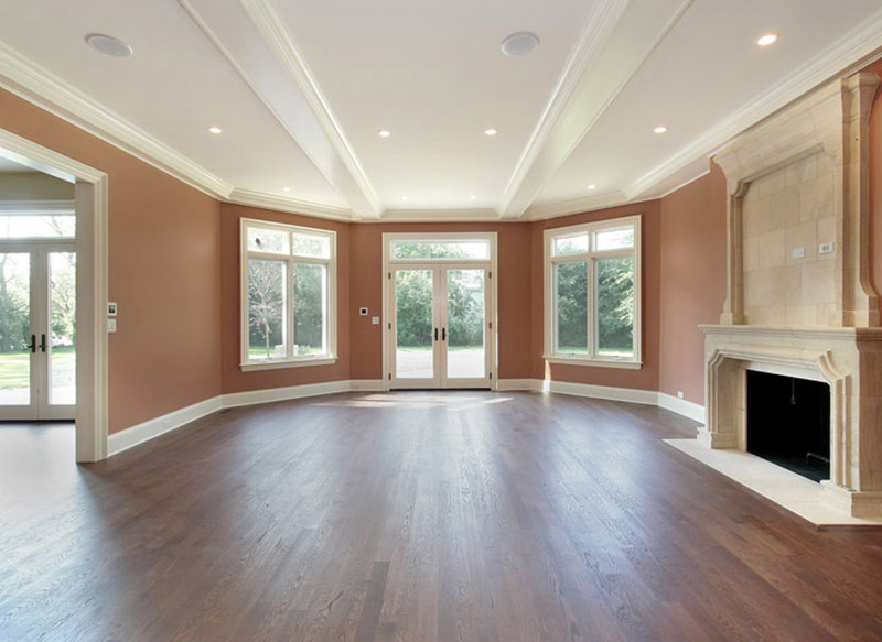 Luxury lounge renovation with feature bay window