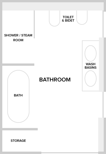 Floorplan - Luxury Bathroom